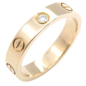 Cartier Mini Love Ring Diamond K18PG
